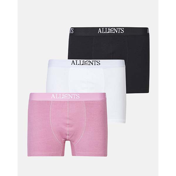 Allsaints Australia Mens Wren 3 Pack Boxers Black/White/Pink AU80-382